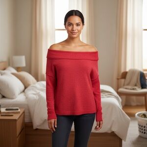 Free People Scarlet Off-Shoulder Sweater